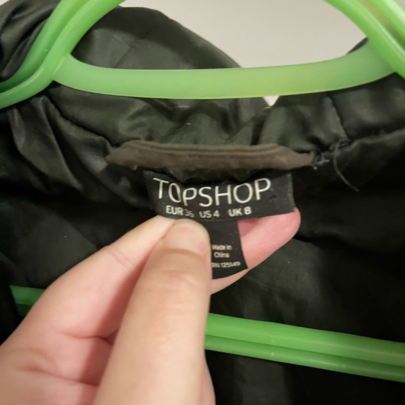 Green Topshop fall jacket - Picture 2 of 3